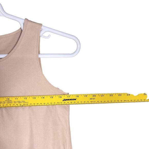 Anthropology Maeve XS Camillia Blush Dropwaist HiLow Dress Linen Blend Lagenlook - Picture 10 of 16